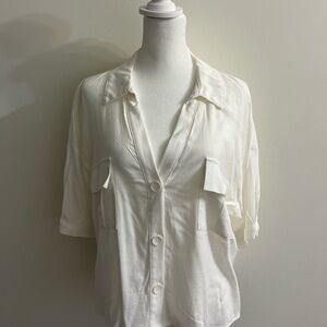 Elegant White Women's Top